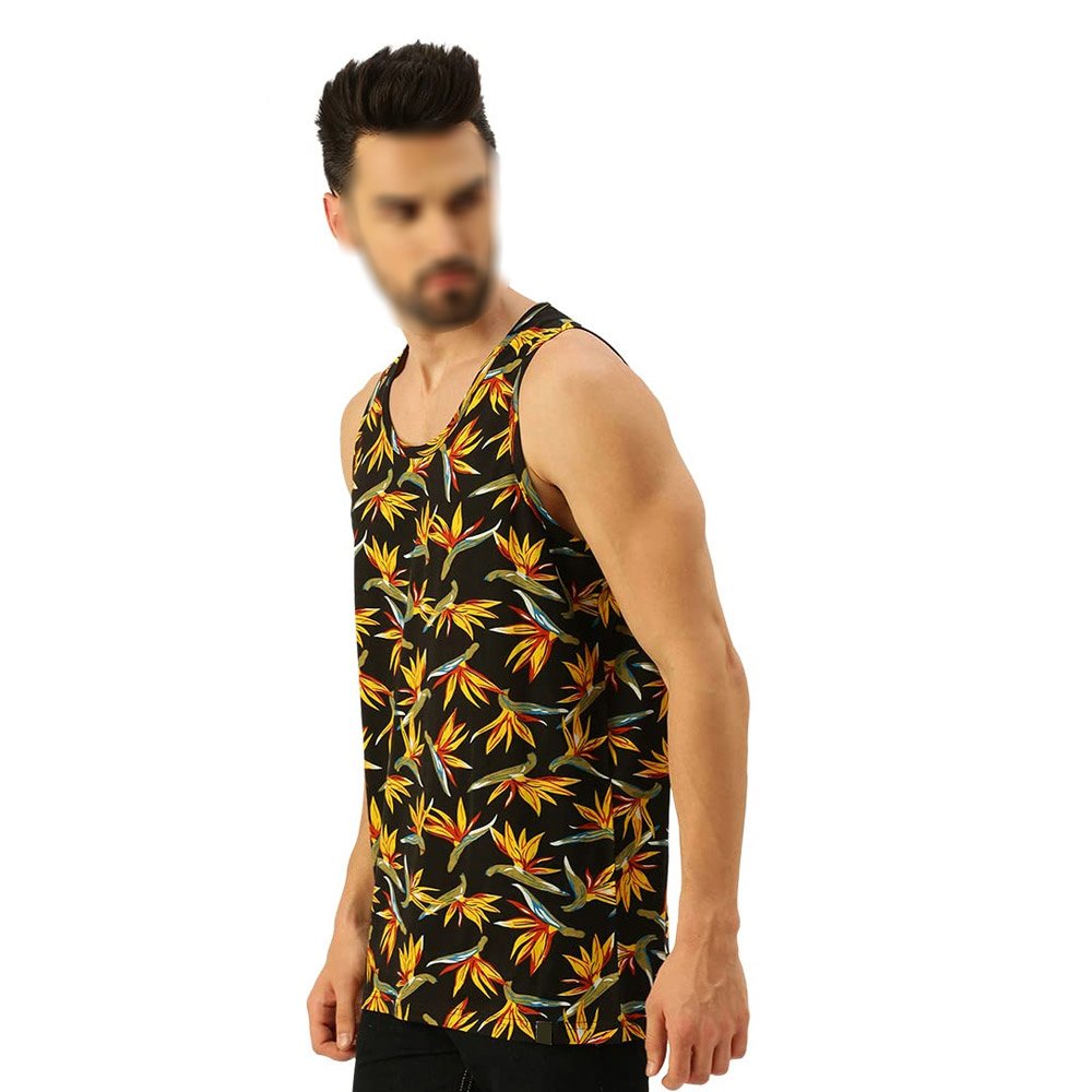 Men's Slim Fit Polyester Sports Tank Tops Bodybuilding Muscle Vest Fitness Sleeveless Singlets for Summer Running