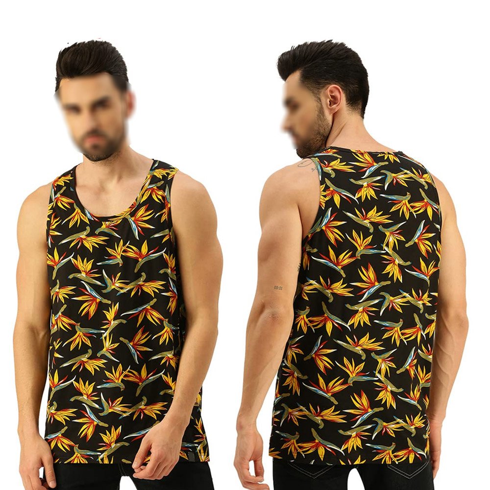 Men's Slim Fit Polyester Sports Tank Tops Bodybuilding Muscle Vest Fitness Sleeveless Singlets for Summer Running