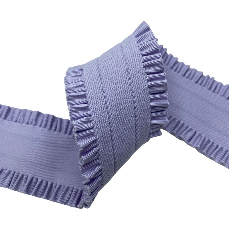 5cm Custom 3d Jacquard Logo Elastic Lace Waistband Printed Elastic Band For Woman