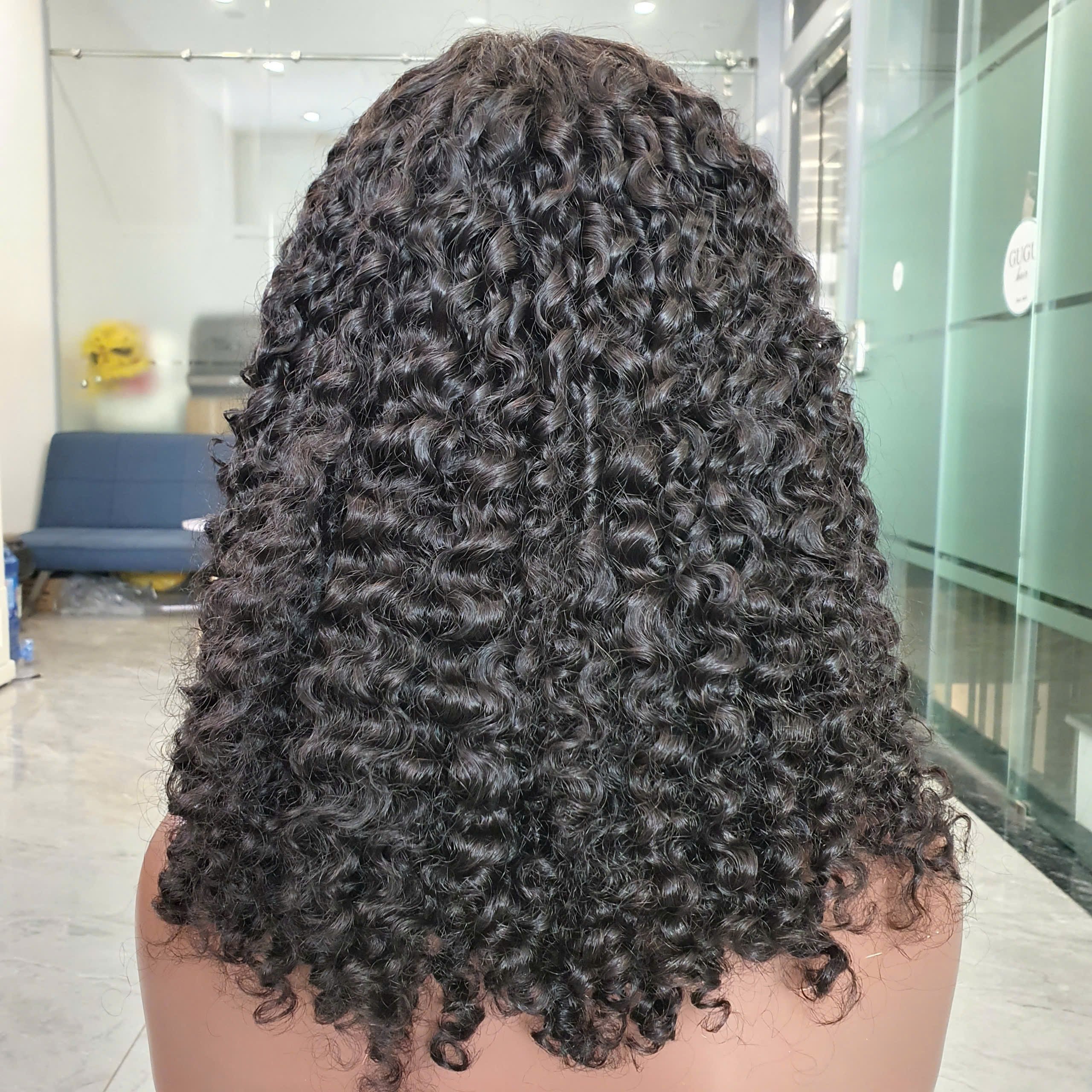 Raw Hair Glueless Pre Pluck Wig 5x5 Lace Front Human Hair Wigs Hd Lace Frontal Burmese Curly Wigs 20 inches