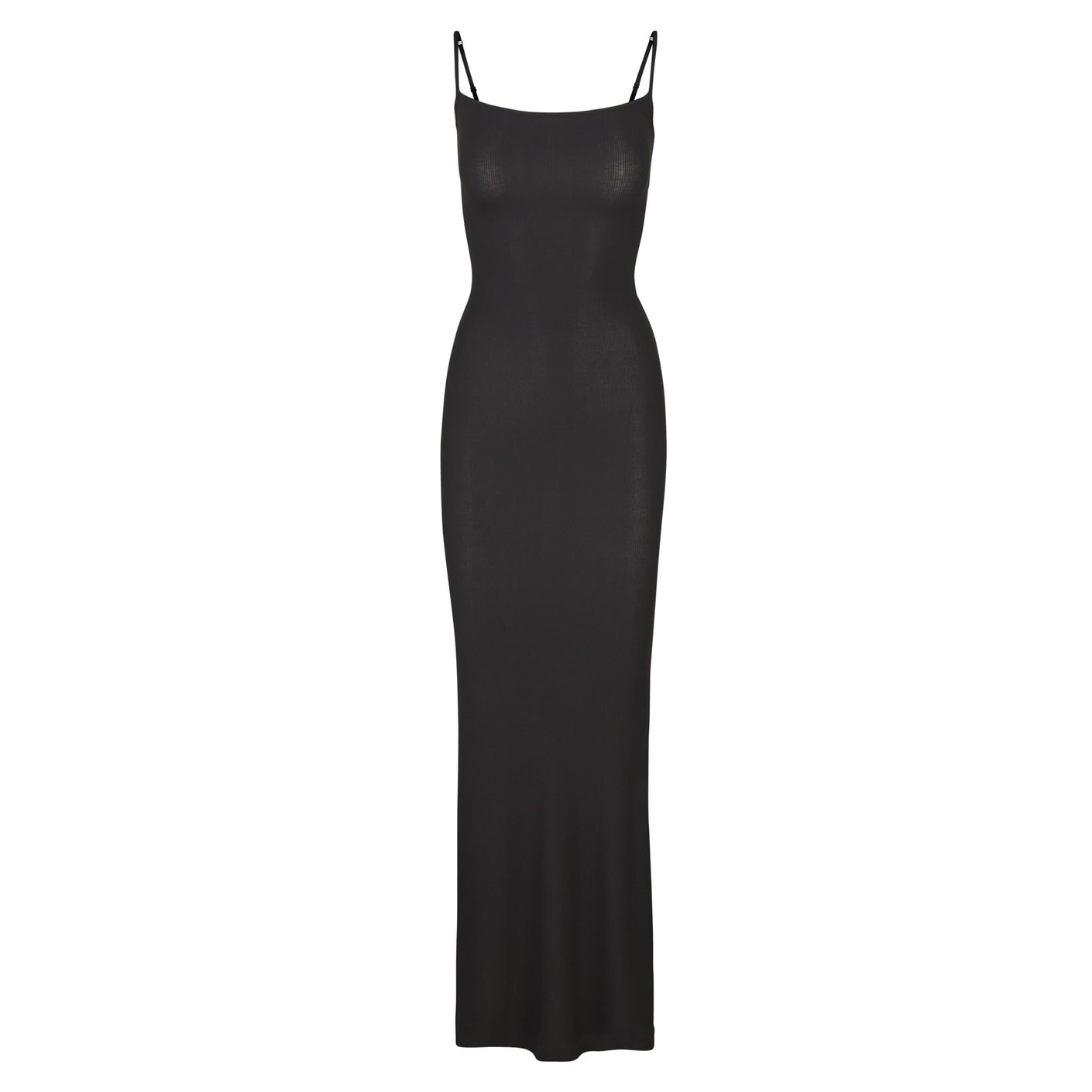 SOFT LOUNGE LONG SLIP DRESS RIB WOMEN SLIM BODYCON DRESS