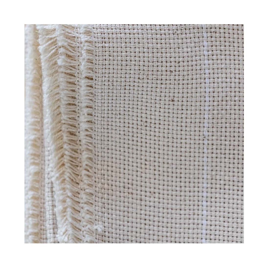 Monks Cloth Rug Punch Embroidery Fabric Wholesale Indian Manufacturer Exporter In Stock Items 100% Cotton Sustainable Reusable