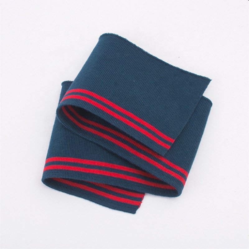 Custom Stretch Rib Knit Fabric Cuff Knitting Rib