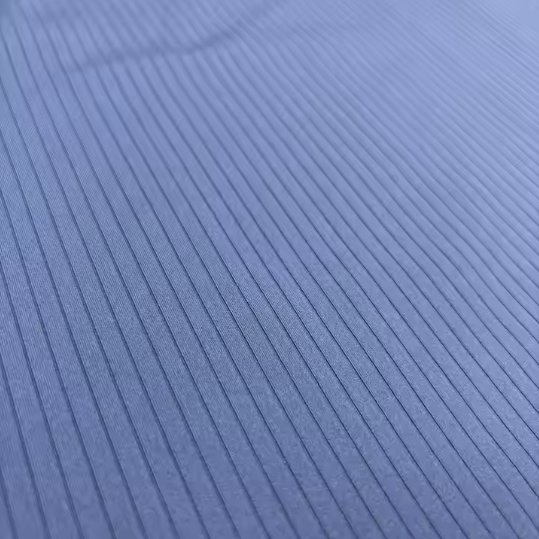 High-Quality 10 X 2 RIB Stretch Fabric 74% Recycled Polyester and 26% Spandex for Chlorine-Resistant Swimwear