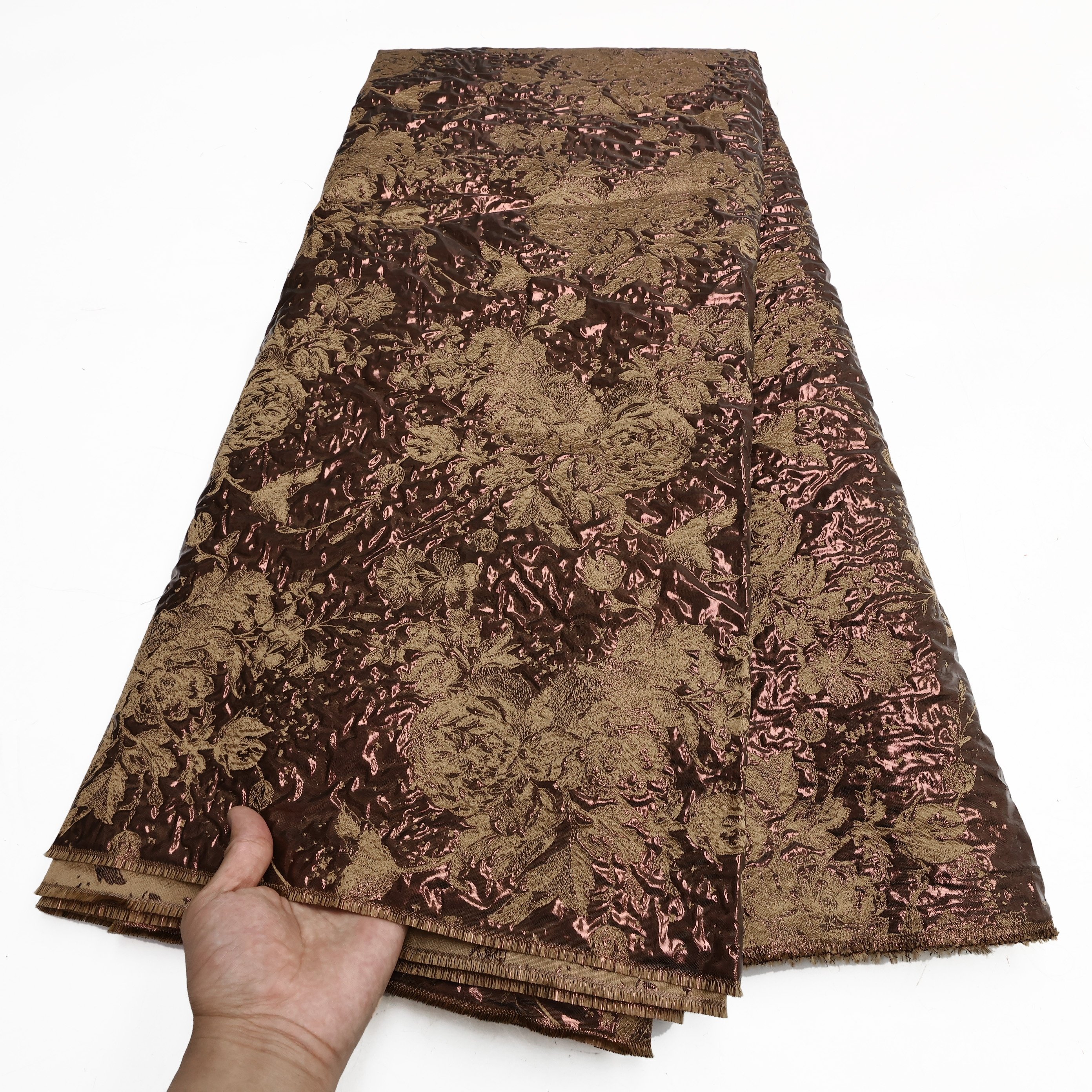 NI.AI Soft Nigerian Lace Fabric Latest Brocade Lace African Jacquard Tule Lace Fapric For Dress Wedding