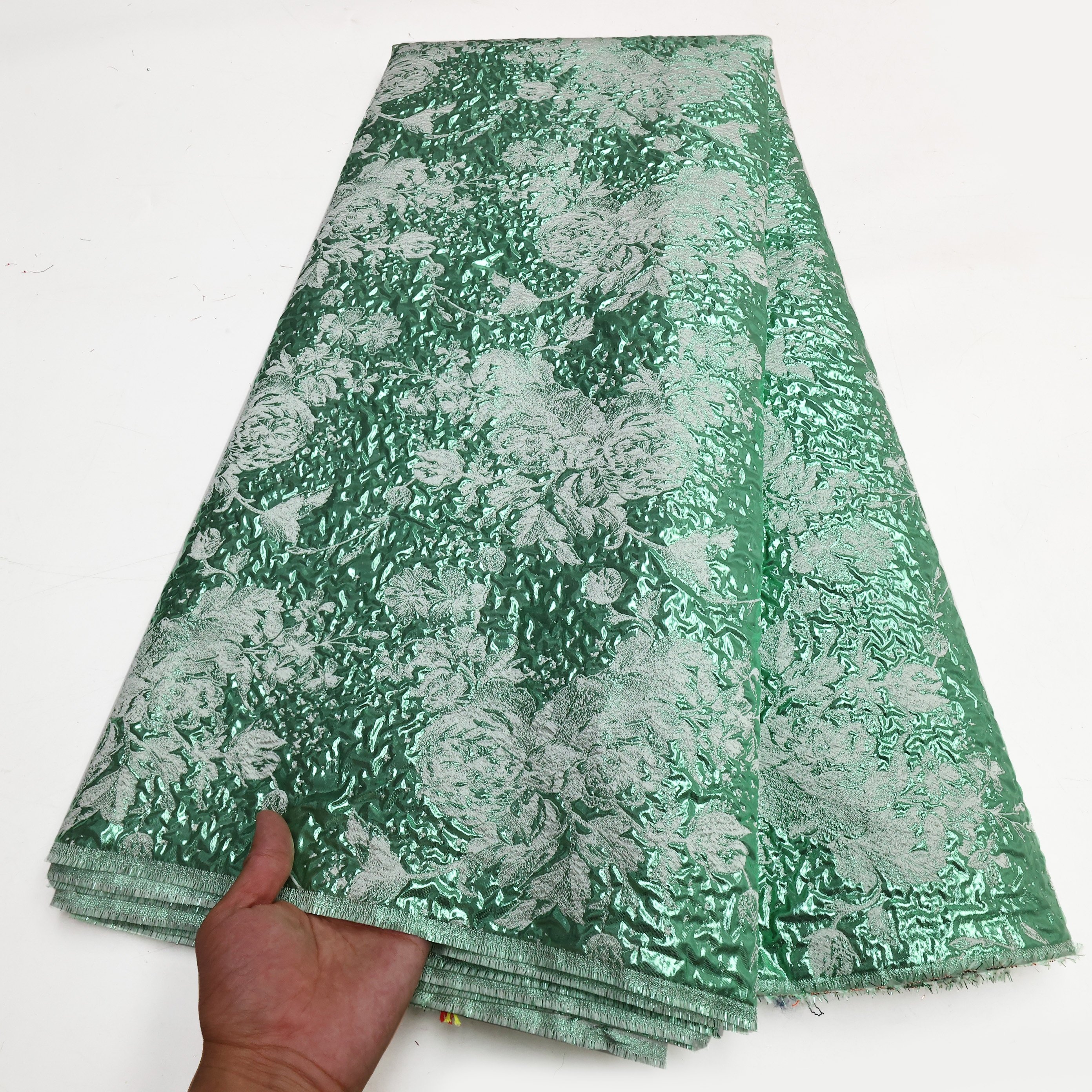 NI.AI Soft Nigerian Lace Fabric Latest Brocade Lace African Jacquard Tule Lace Fapric For Dress Wedding