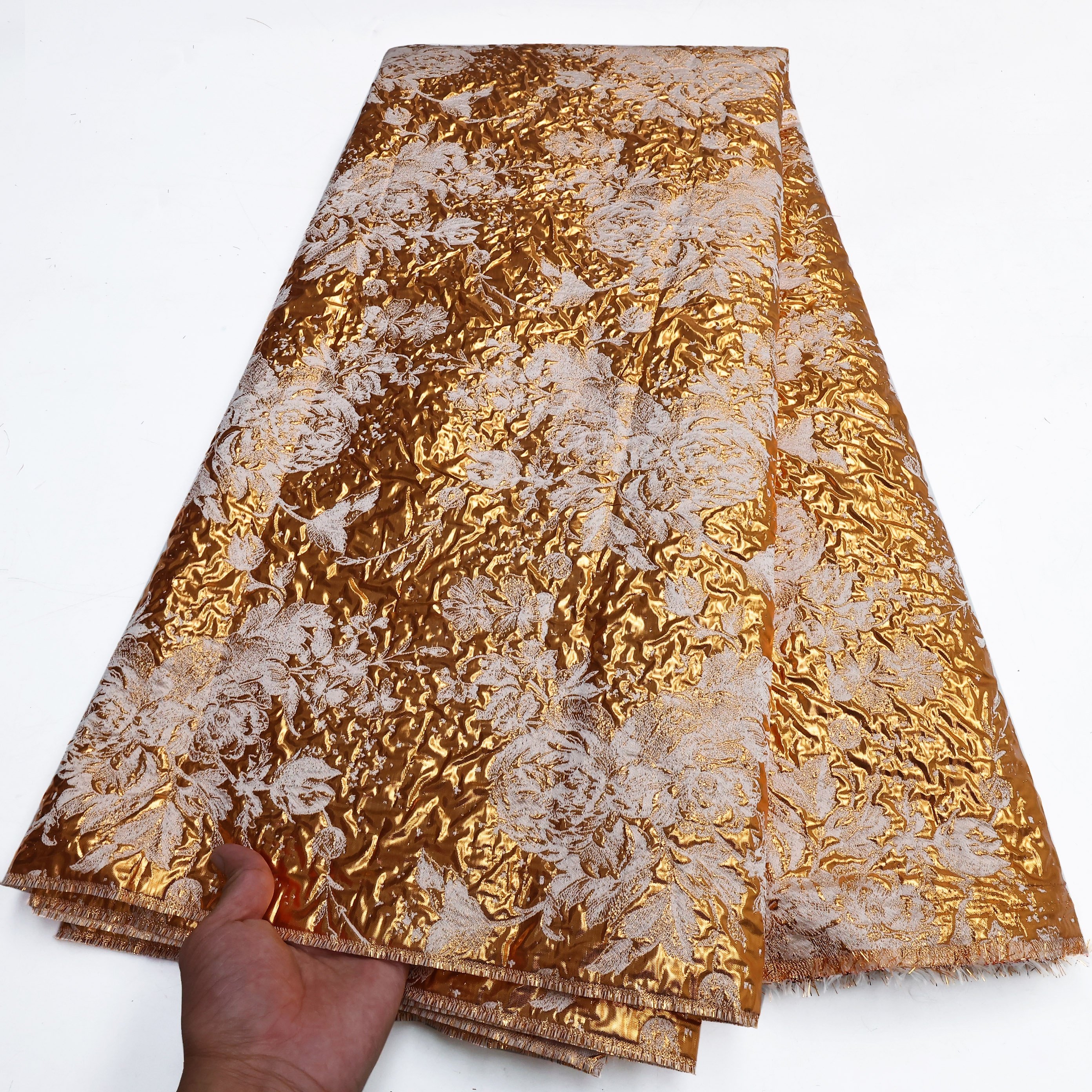 NI.AI Soft Nigerian Lace Fabric Latest Brocade Lace African Jacquard Tule Lace Fapric For Dress Wedding
