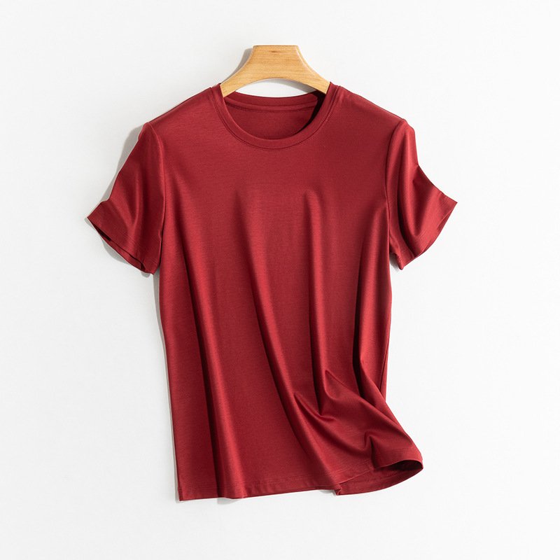 Custom Drop Shoulder T-shirt Oversized women Thick Neck Rib Collar 100 Cotton White T shirt for women blouses