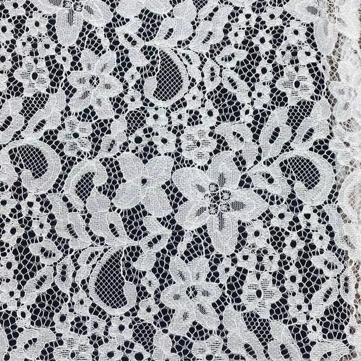 100% polyester lace fabric,Flower lace embroidery fabric, wedding dress lace fabric for women,Soft ,Multi-color custom,wholesale