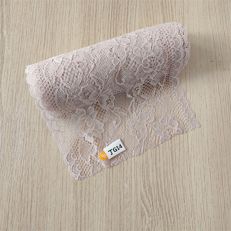 DINGG14 18cm Stretch elastic Lace Trim Floral Lace Fabric Elastic Lace Ribbons for Crafts and Gift Wrapping Decorating
