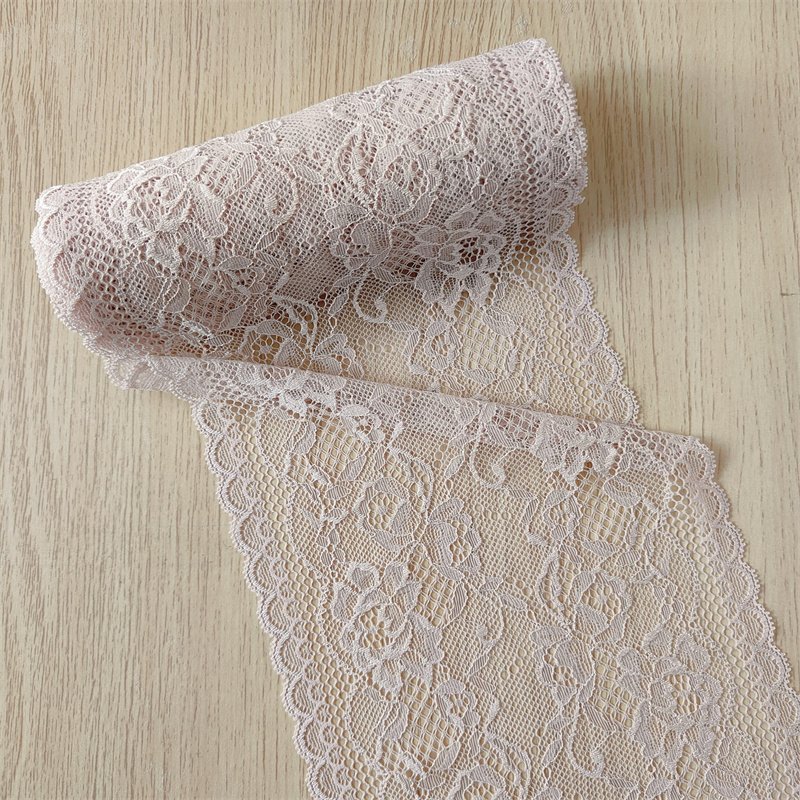 DINGG14 18cm Stretch elastic Lace Trim Floral Lace Fabric Elastic Lace Ribbons for Crafts and Gift Wrapping Decorating