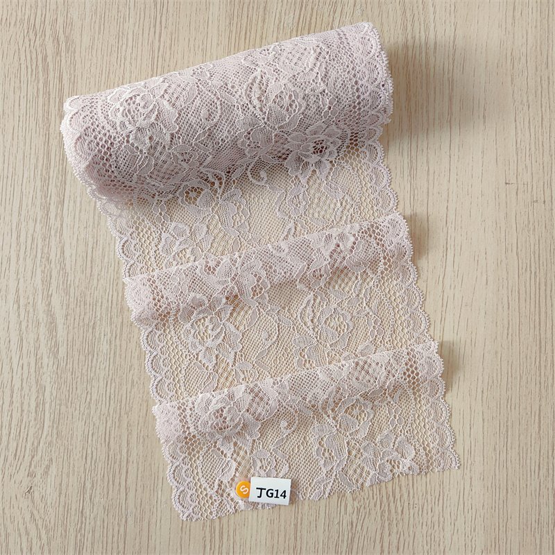 DINGG14 18cm Stretch elastic Lace Trim Floral Lace Fabric Elastic Lace Ribbons for Crafts and Gift Wrapping Decorating