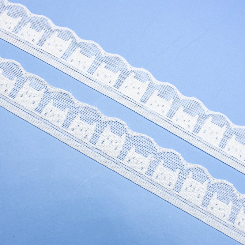 Spot nylon elastic lace skirt wedding sexy lingerie bra panties woven elastic tape lace knitted elastic band