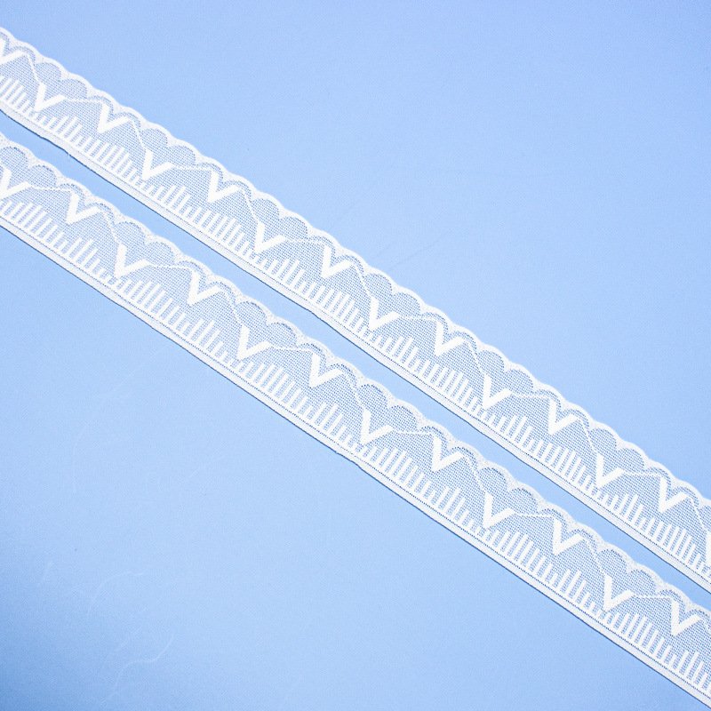 Spot nylon elastic lace skirt wedding sexy lingerie bra panties woven elastic tape lace knitted elastic band