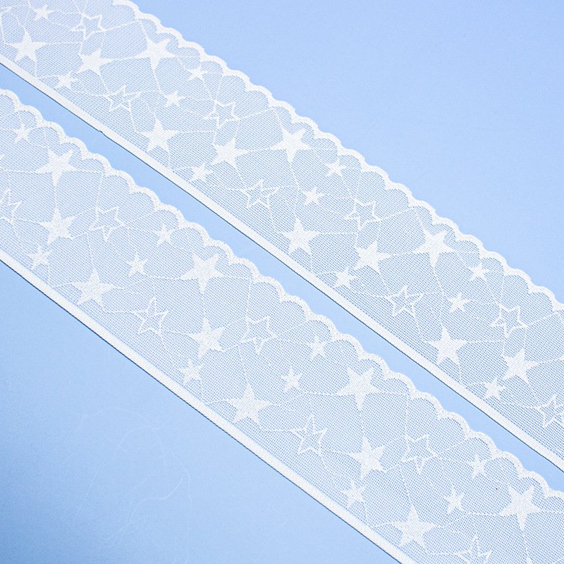 Spot nylon elastic lace skirt wedding sexy lingerie bra panties woven elastic tape lace knitted elastic band