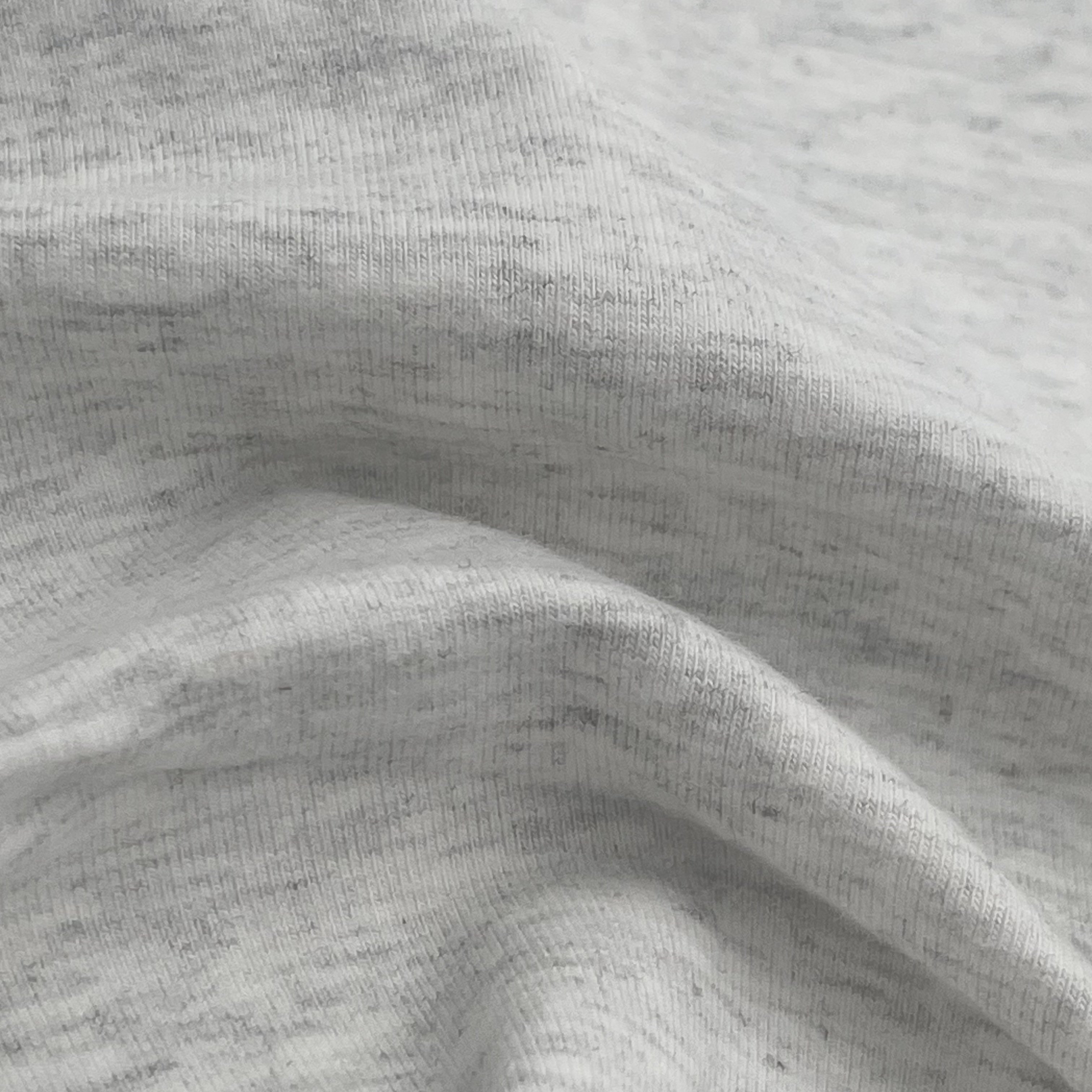 Grey combed cotton of plain knitted fabric 32S+70D