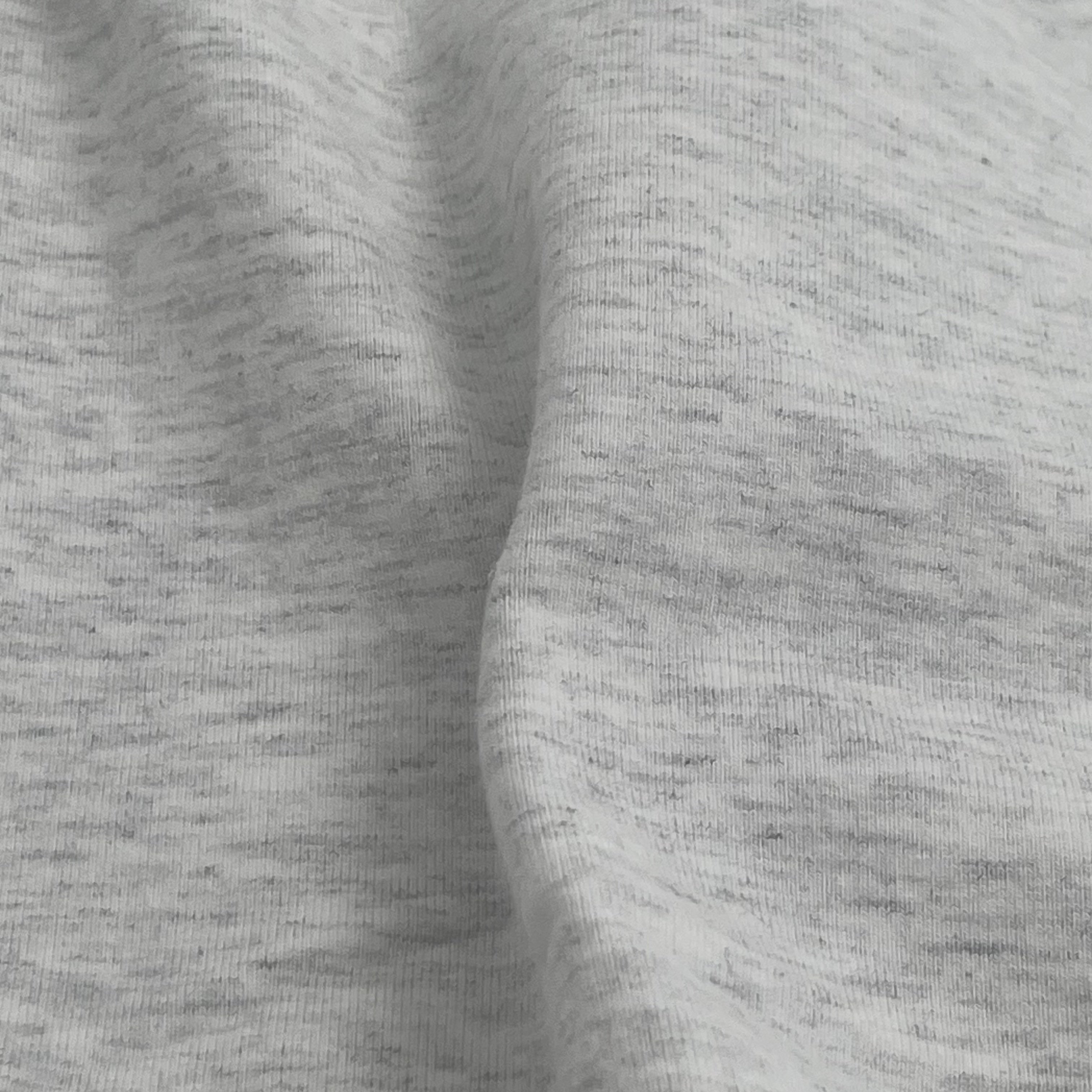 Grey combed cotton of plain knitted fabric 32S+70D