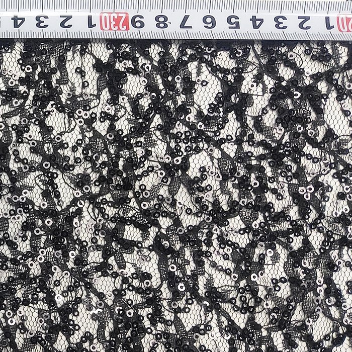 Wholesale Cheap sequins Tulle Lace Revers Transparent Sequin Fabric for Dance Dress
