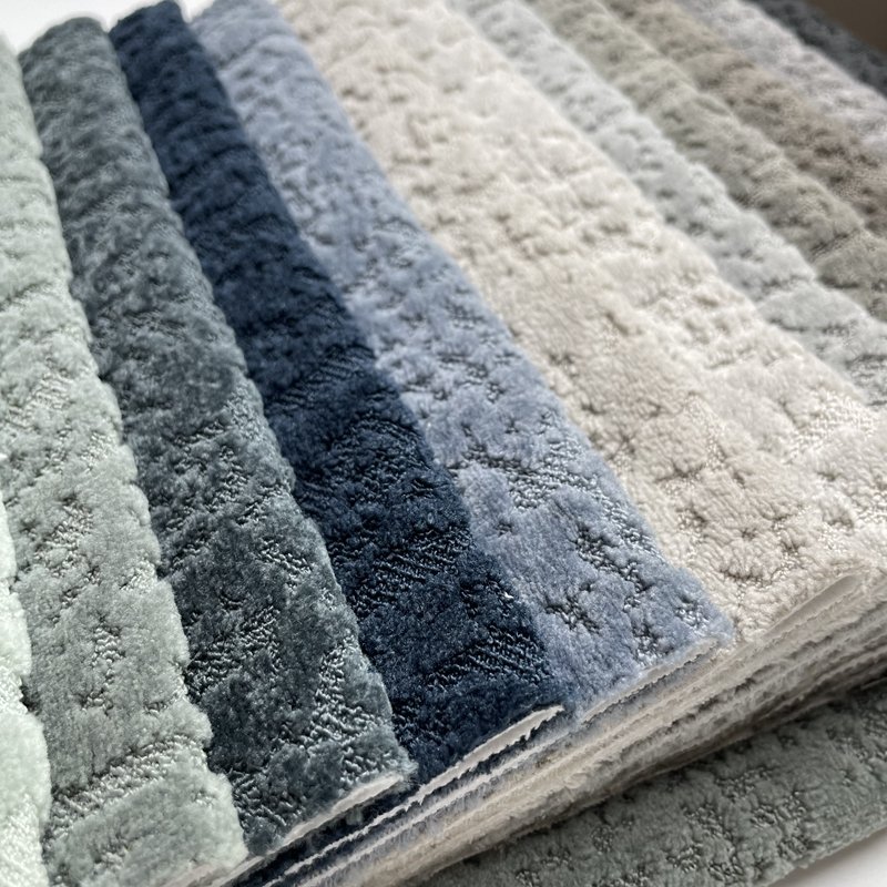New Listed High Quality Velvet Jacquard Home Textile Sofa fabric Chenille fabric For Sofa