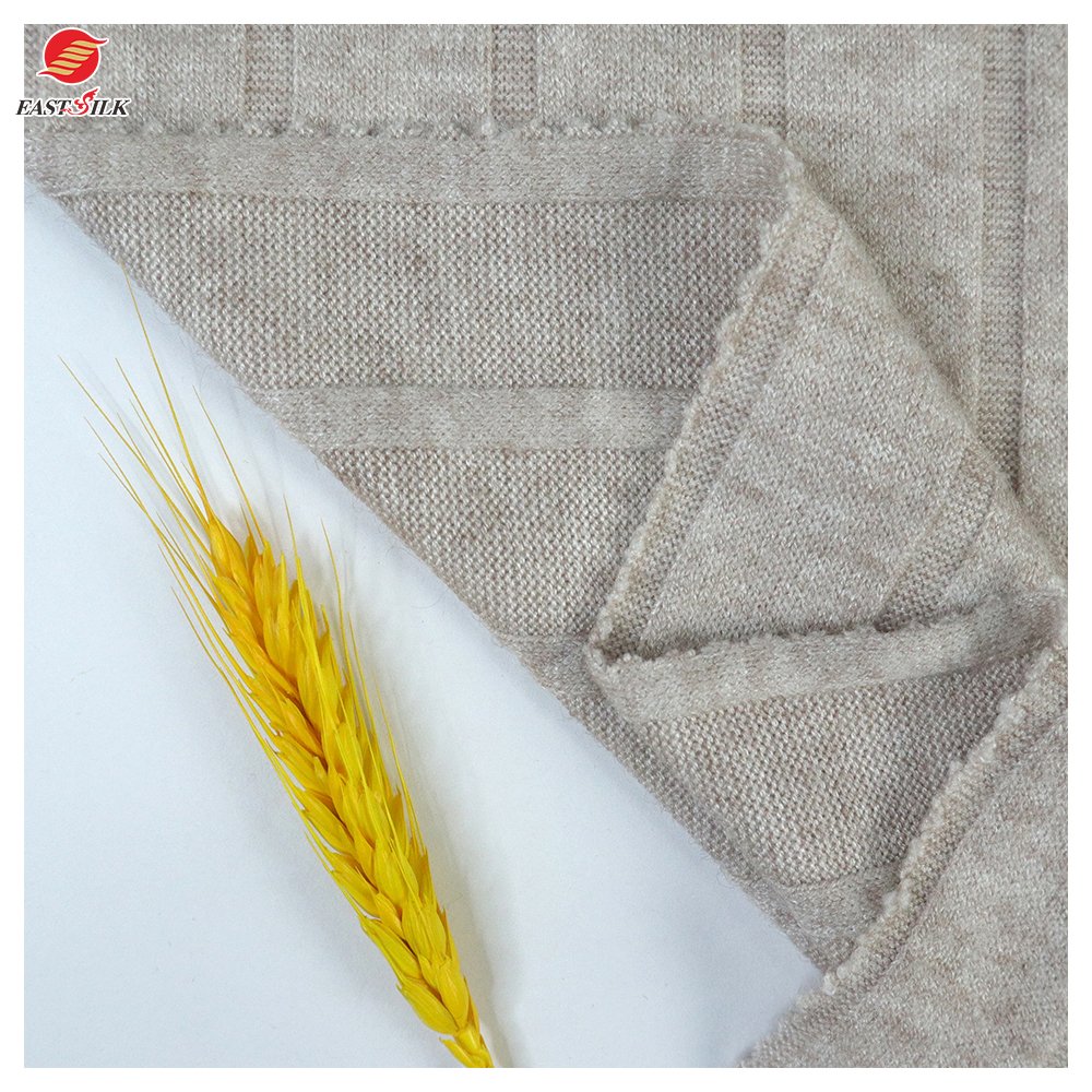 2021 Hot design supply free samples 18*6 rib knit fabric for winter imitation cashmere sweater