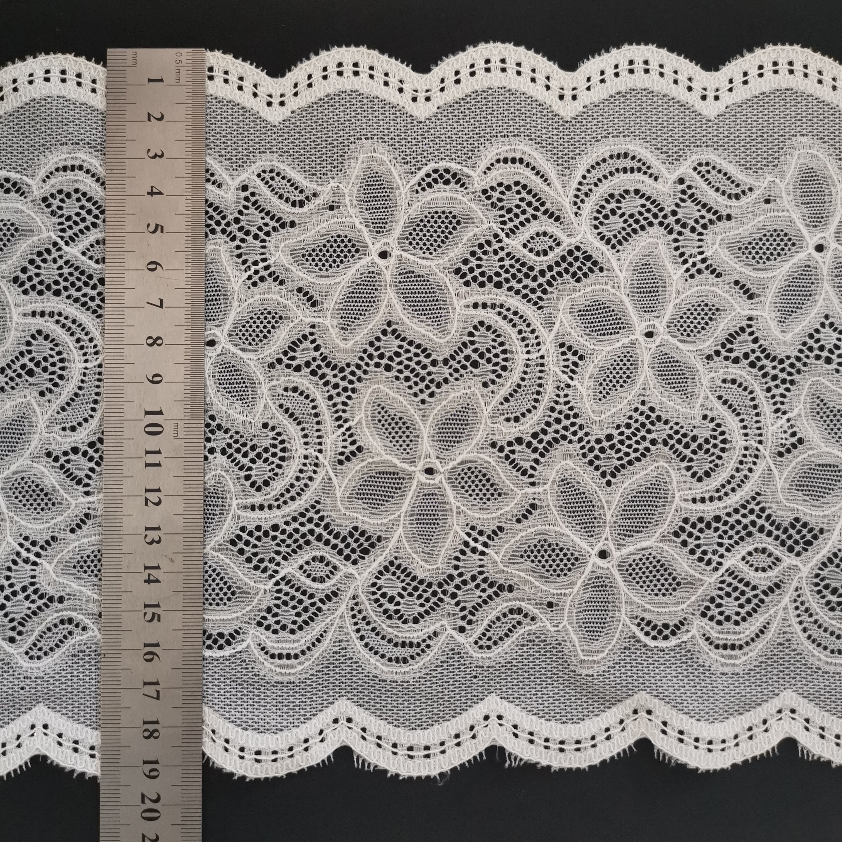 2021 18.5cm fuzhou jingshengtong cord lace knitting fabric