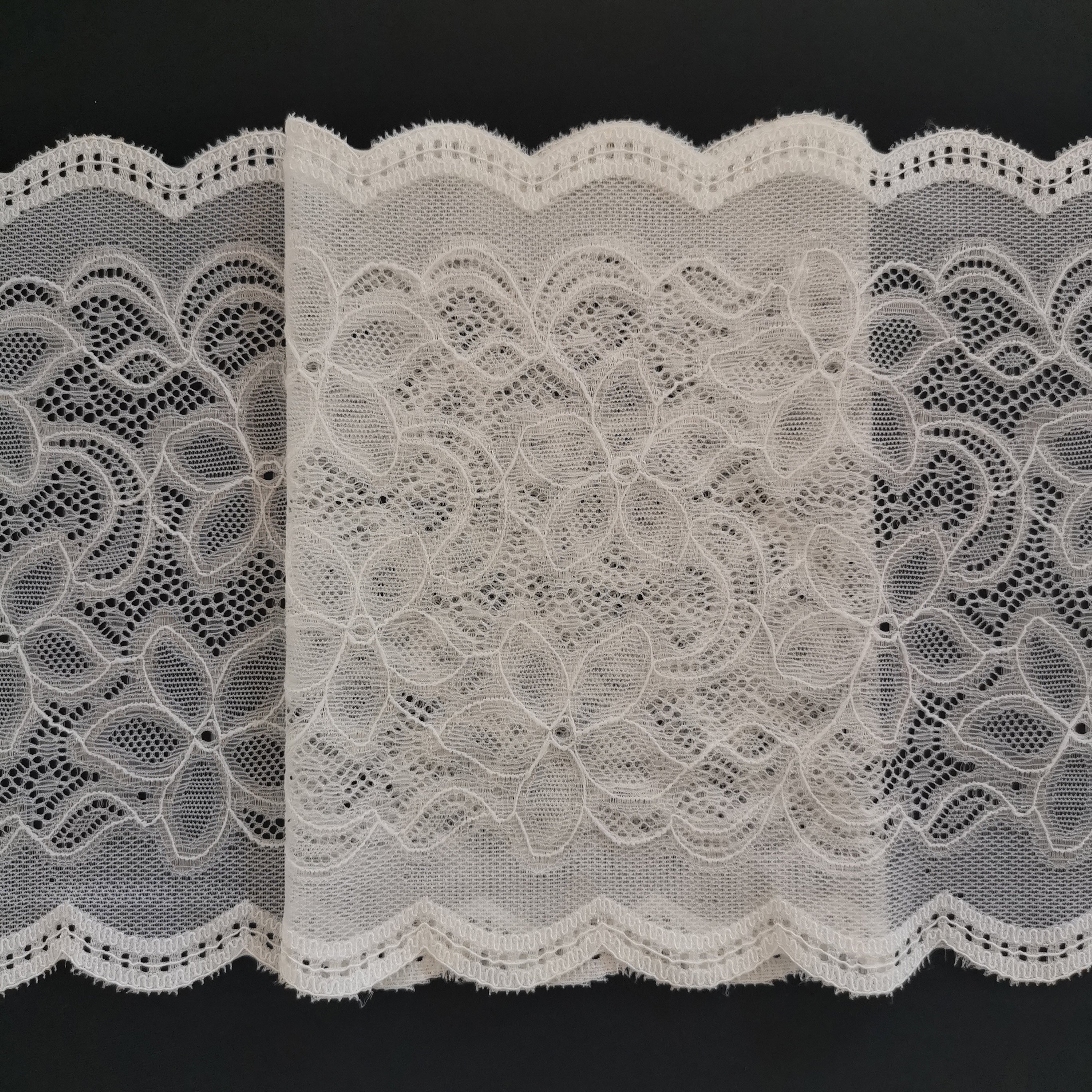 2021 18.5cm fuzhou jingshengtong cord lace knitting fabric