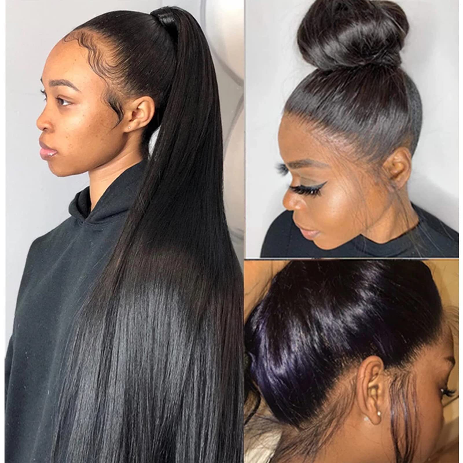 AMZ Hair Bone Straight Full Lace Human Hair Wig Vendor Peruvian Virgin Hair Hd Lace Frontal Wig For Black Women Lace Front Wigs