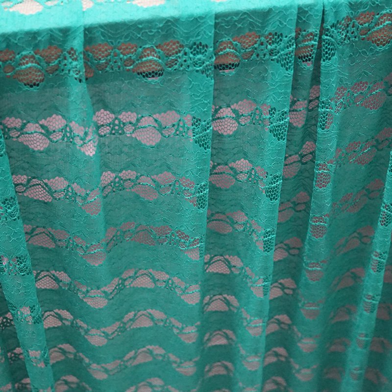 Stretch lace fabric nylon spandex embroidery bubble brocade lace for garment