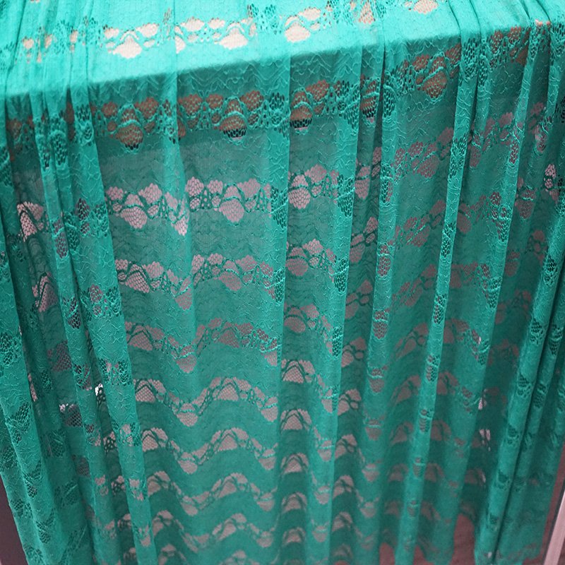 Stretch lace fabric nylon spandex embroidery bubble brocade lace for garment