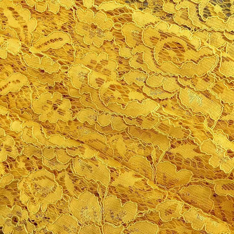 Custom brocade cotton eyelash lace fabric, used for wedding dress decoration
