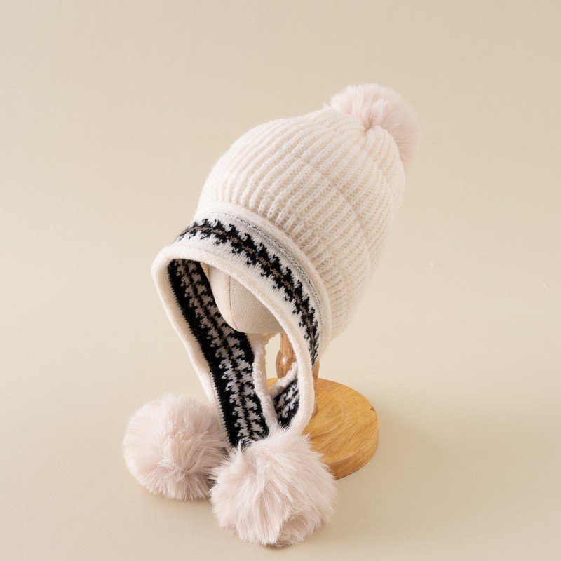 Thick Woolen Hat Custom Logo Customized Oem Children'S Hat Unisex Warm Knitted Hat Beanie