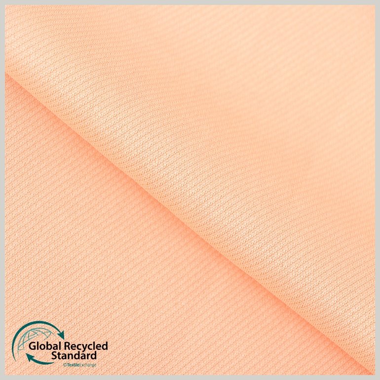 Women Dress Eco-friendly Knitting Rib Fabric 100%Recycle Polyester Ready-to-ship Goods 250gsm Recycle Polyester Knit Fabric