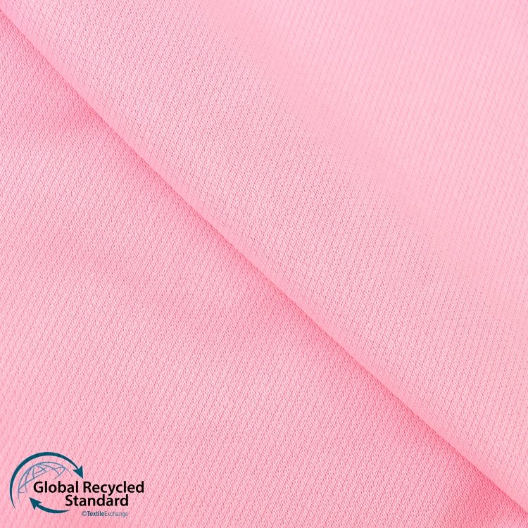 Women Dress Eco-friendly Knitting Rib Fabric 100%Recycle Polyester Ready-to-ship Goods 250gsm Recycle Polyester Knit Fabric