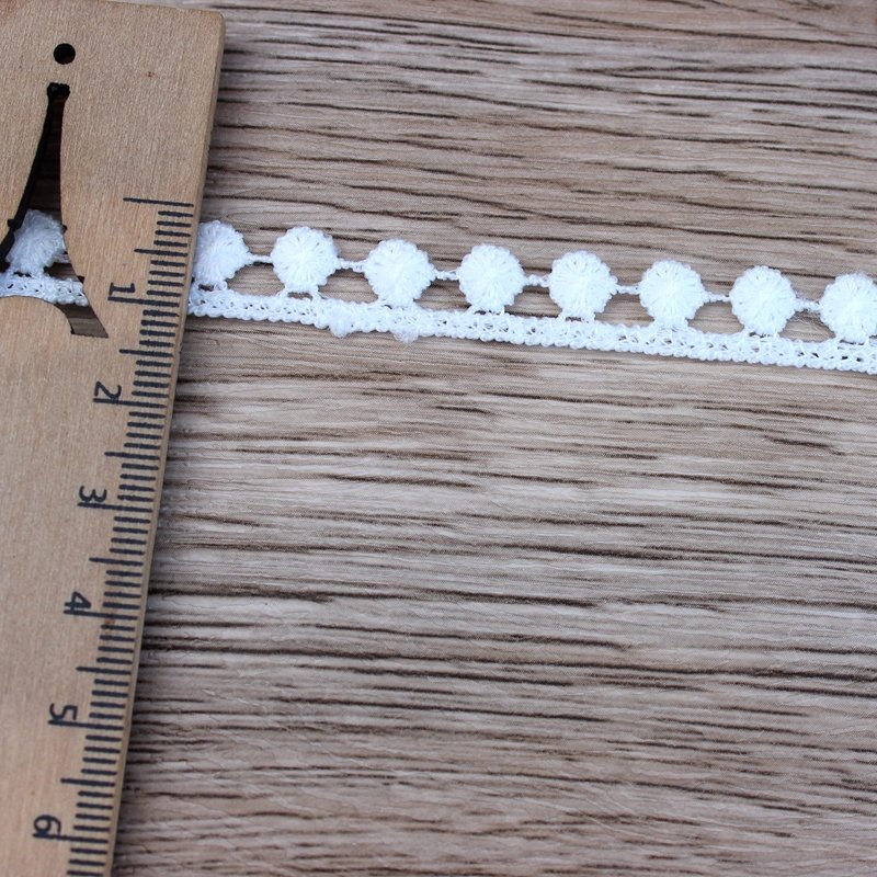 Zeal Europe Inelastic Embroidery Chips Pattern Milk Silk Lace Trim Curtain Tablecloth Slipcover Bridal DIY Clothing Accessories