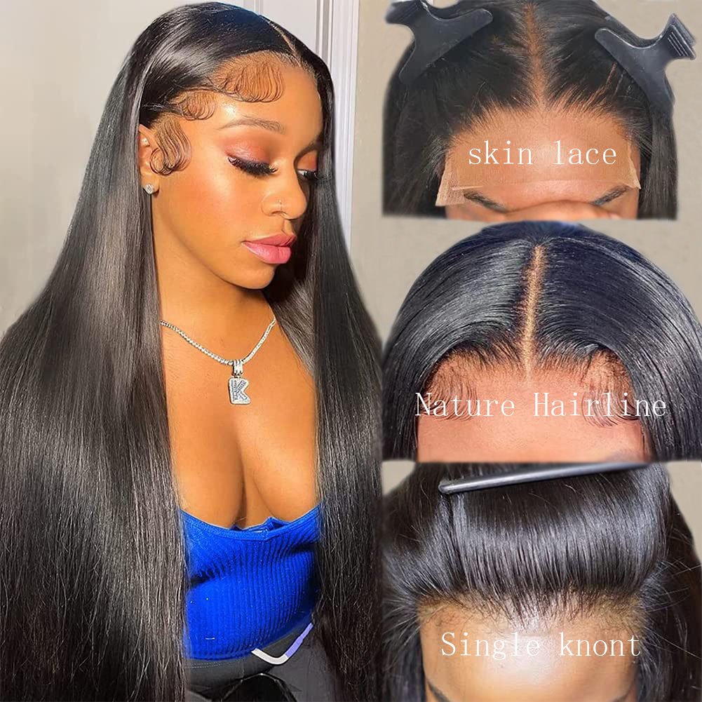 Raw Vietnamese Hair Wig Bone Straight Human Hair Vendor 13x4 Pre Pluck Hd Lace Front Wig Raw Cambodian Hair Wig for Black Women