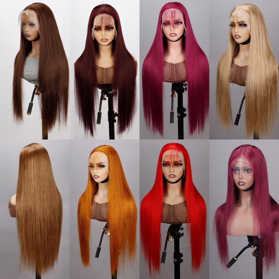 Raw Vietnamese Hair Wig Bone Straight Human Hair Vendor 13x4 Pre Pluck Hd Lace Front Wig Raw Cambodian Hair Wig for Black Women