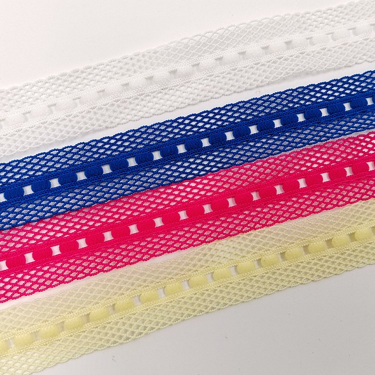 Garment underwear nylon mesh lash elastic webbing band garment dress sew decor lace trim elastic tape webbing