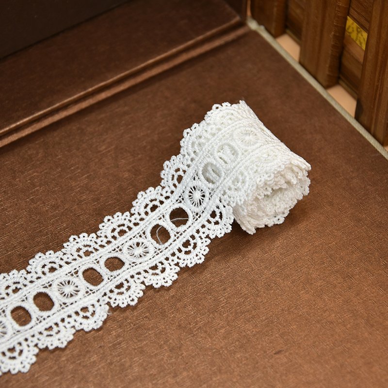 cheap lace Tri-color sewing fabric nylon material delicate lace cotton material clothing accessories lace