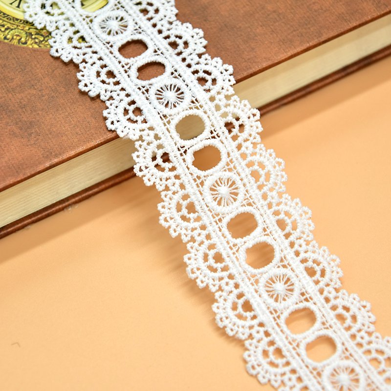 cheap lace Tri-color sewing fabric nylon material delicate lace cotton material clothing accessories lace