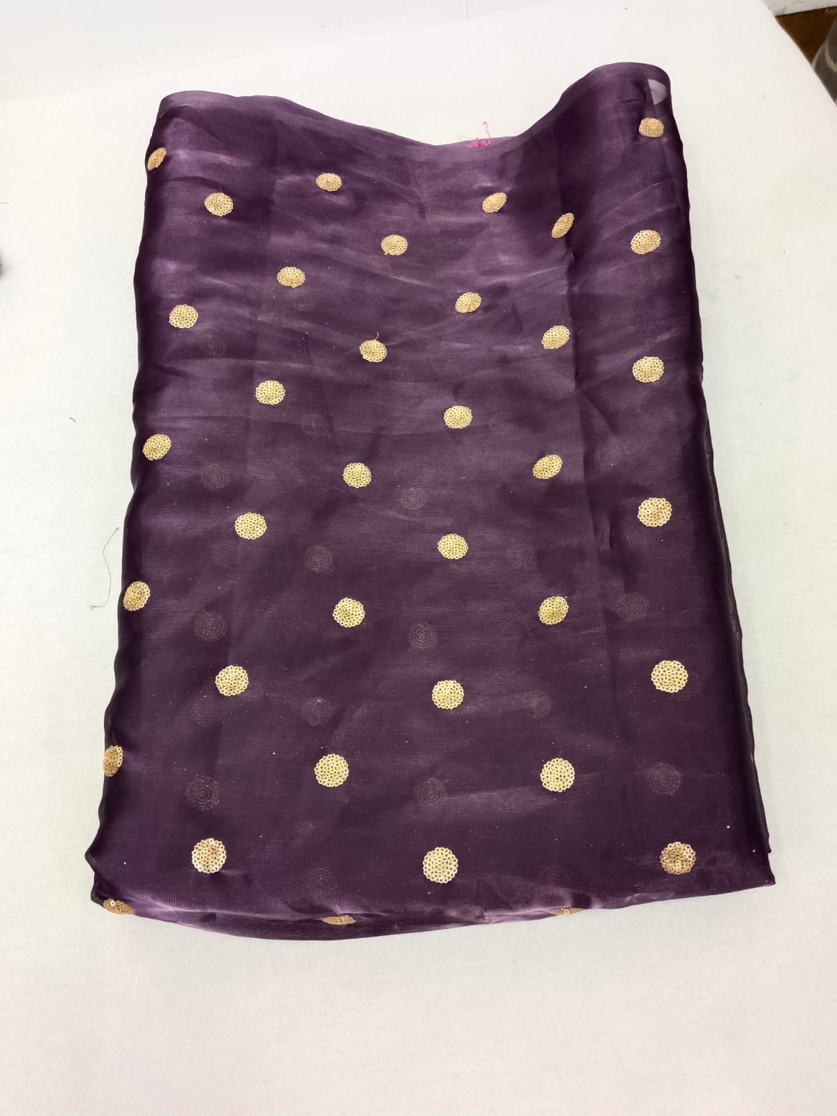 Wholesale Factory Supply Sequence Butti Embroidery Fabric for Women's Wedding Dress Tulle Material from India