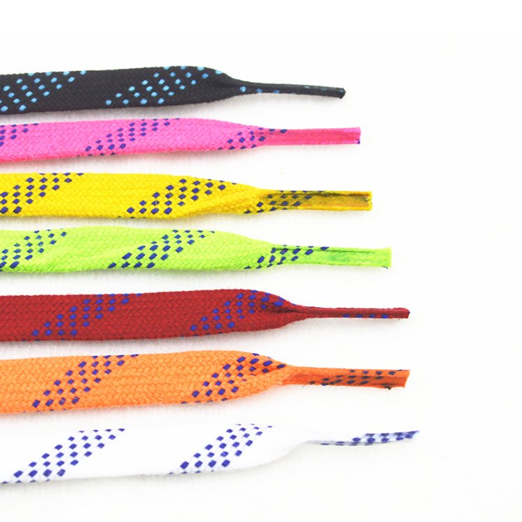 Best Selling Custom Print Flat Waxed Ice Hockey Laces