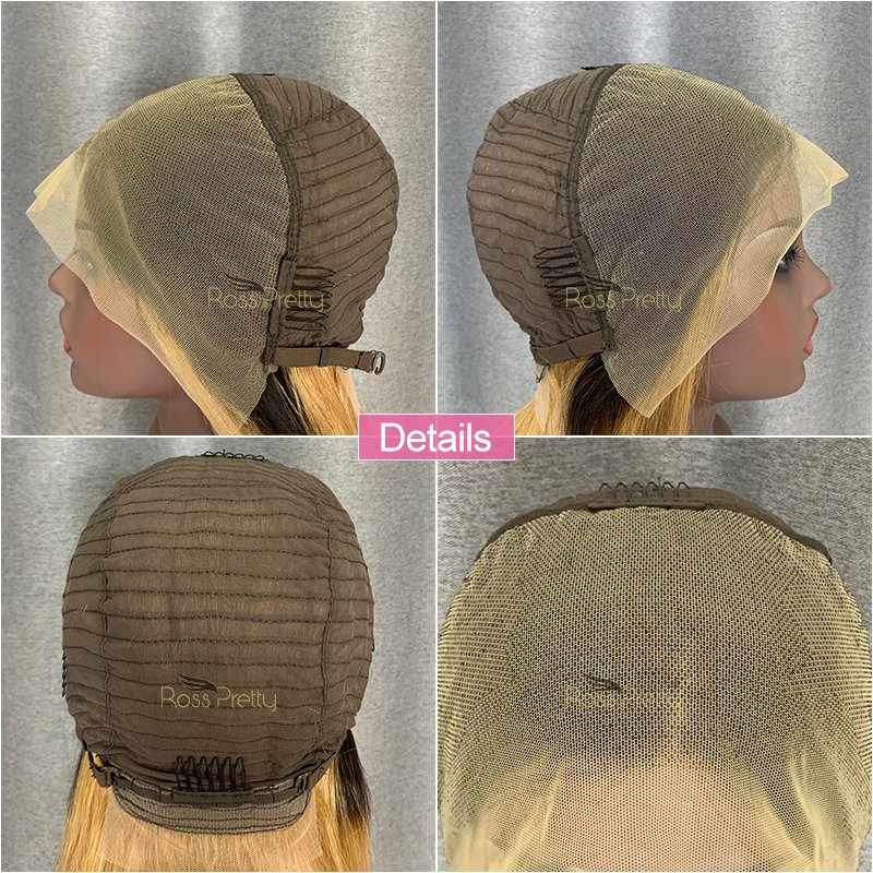 Wholesale peruvian virgin hair straight short 1b 30 ombre brown colored 13x4 lace frontal bob human hair wigs
