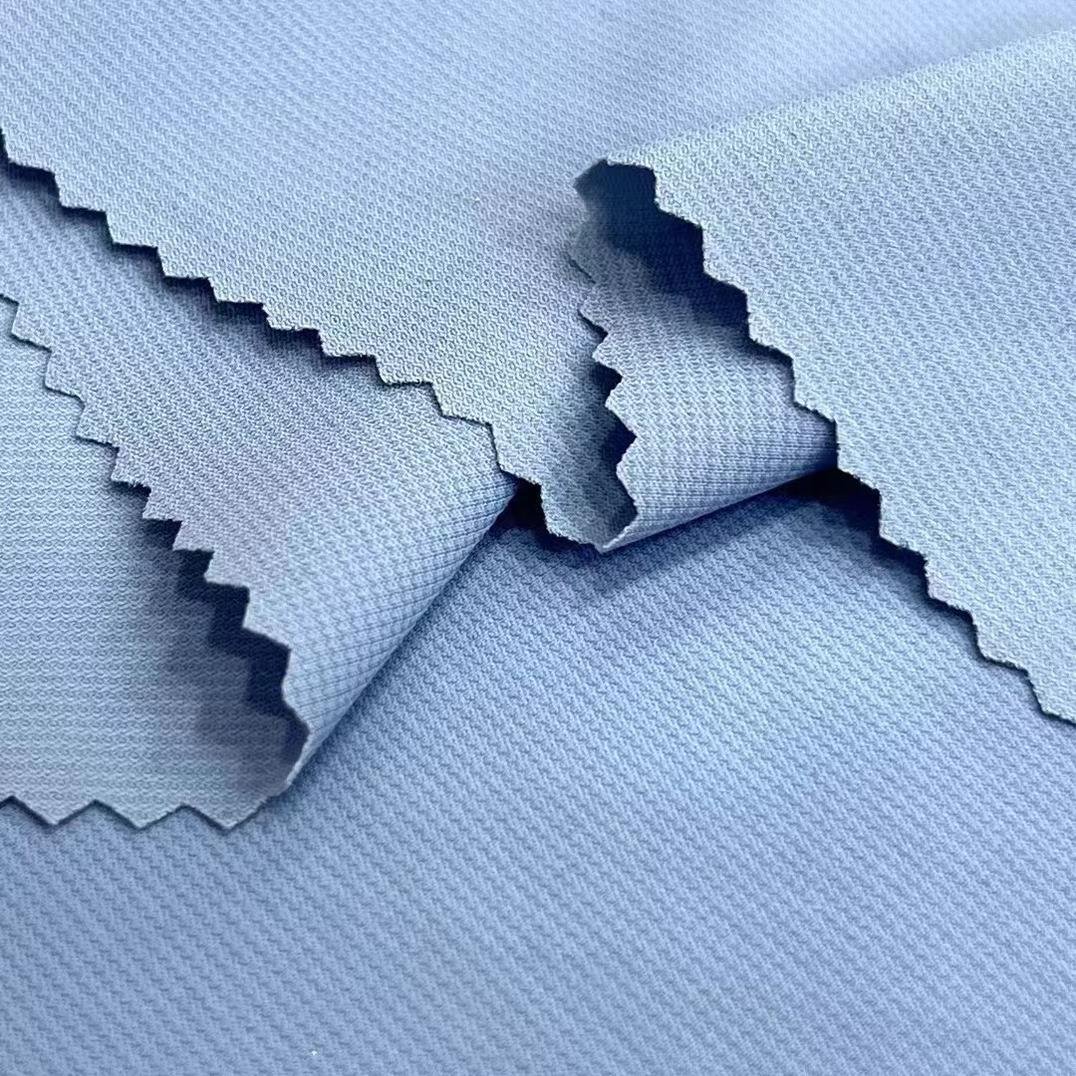 Nylon Prague nylon spandex jacquard small square quick-drying cool sports pants fabric sports breathable t-shirt fabric