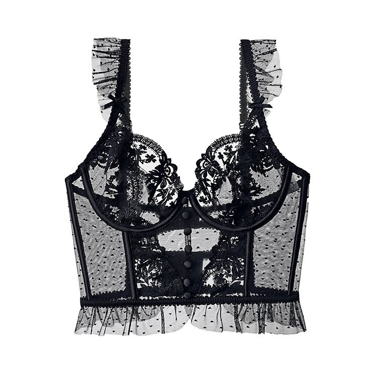 Ladies Intimates Women Sexy Lingerie Lace Up Underwire Tube Top Beauty Back Bra Camisole Base Underwear Indoor Outdoor 0642