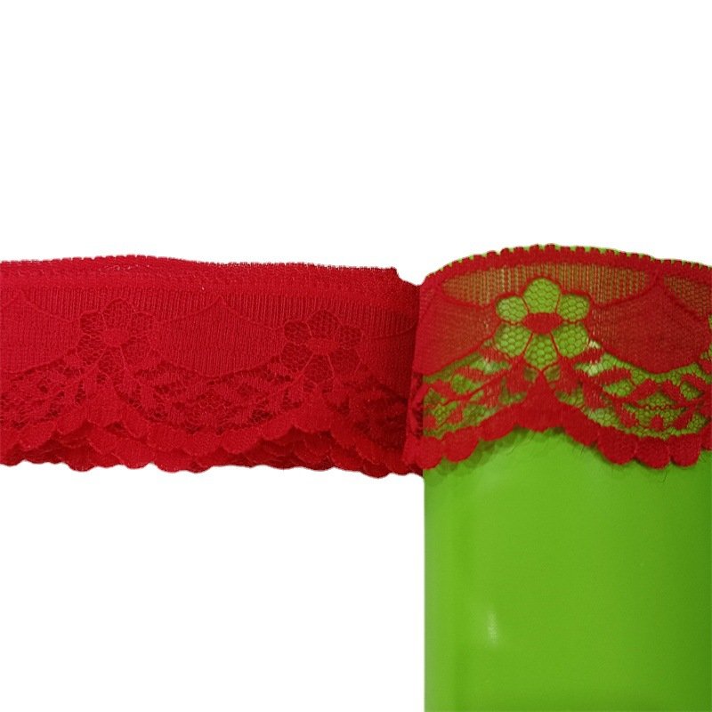 Modern Nylon Lace Trim No Elasticated Lace Wide 3.8cm 26 Colors Lace Trim for Wedding Underwear Pajamas