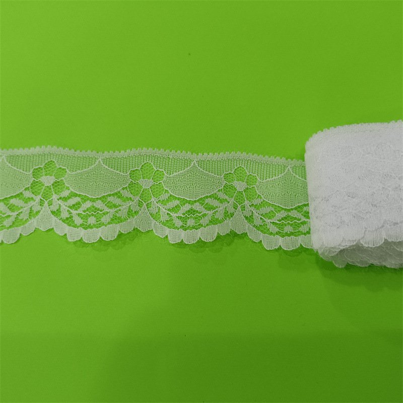 Modern Nylon Lace Trim No Elasticated Lace Wide 3.8cm 26 Colors Lace Trim for Wedding Underwear Pajamas