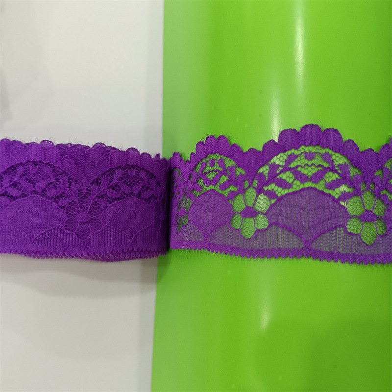 Modern Nylon Lace Trim No Elasticated Lace Wide 3.8cm 26 Colors Lace Trim for Wedding Underwear Pajamas