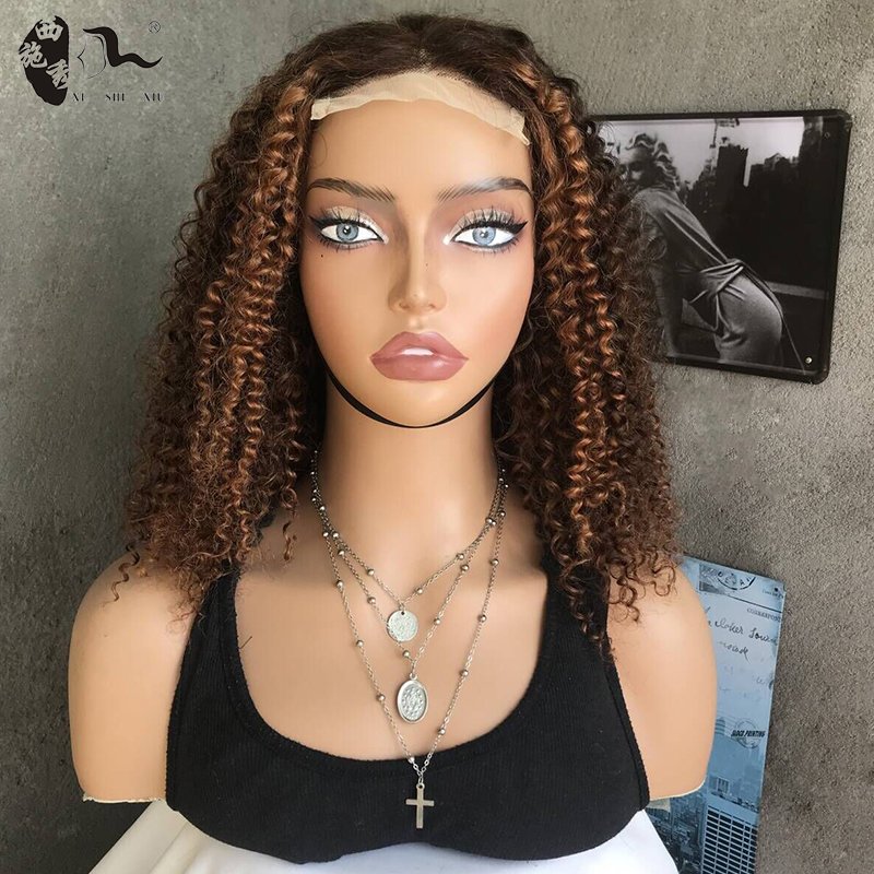 Blonde Highlighted Color Water Wave Raw Long Lacefront Curly Human Hair Wigs Vendors Swiss HD 4x4 Lace Frontal Closure Wigs