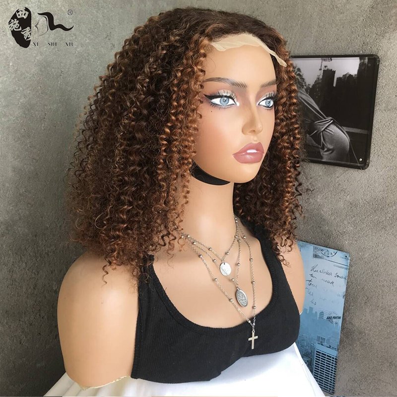 Blonde Highlighted Color Water Wave Raw Long Lacefront Curly Human Hair Wigs Vendors Swiss HD 4x4 Lace Frontal Closure Wigs
