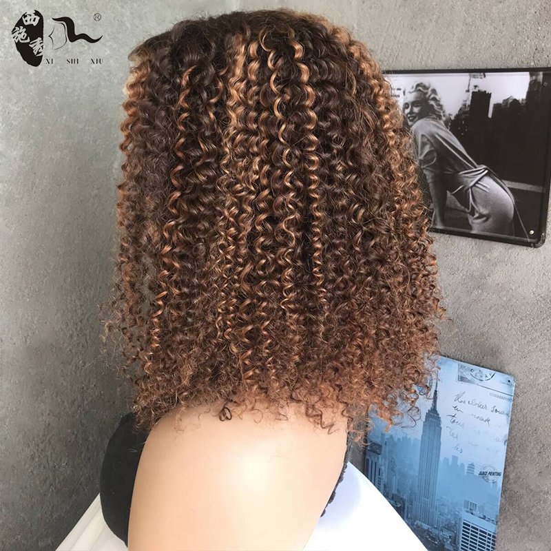 Blonde Highlighted Color Water Wave Raw Long Lacefront Curly Human Hair Wigs Vendors Swiss HD 4x4 Lace Frontal Closure Wigs